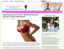 Tablet Screenshot of comoaumentarelbustonaturalmente.info